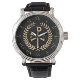 Labarum - Chi Rho - Roman Imperial Standard Horloge