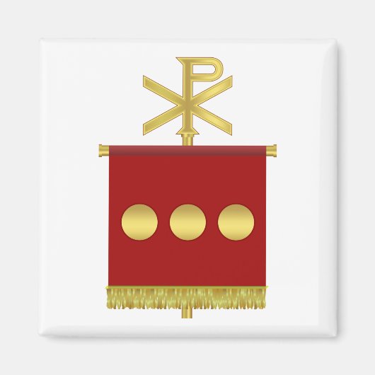 Labarum met Chi Rho Magnet (Voorkant)