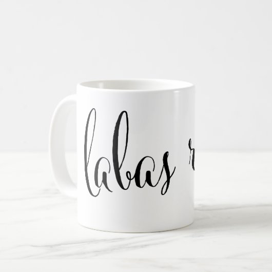 labas rytas goedemorgen litouwse Mok (Voorkant links)