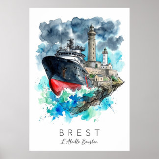 L'Abeille Bourbon | Maritieme Kunstposter Poster