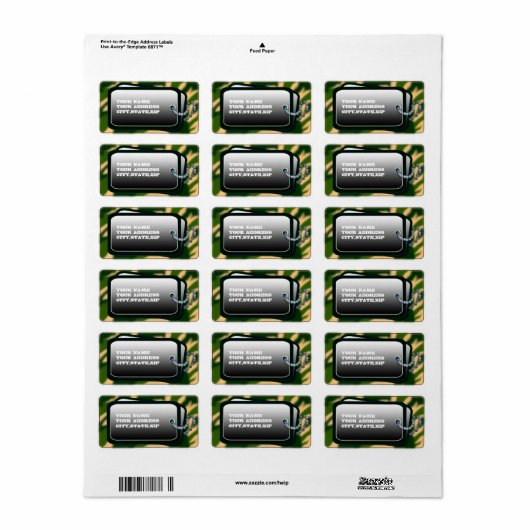 label (Full Sheet)