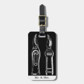 Label 2 van de Afbeeldingsgardening van de  Illust Bagagelabel (Voorkant verticaal)