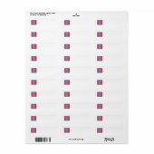 Label 3RS Return-adres (Full Sheet)