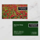 Label aan de rand - Bed van Tulpen (Voorkant / Achterkant)