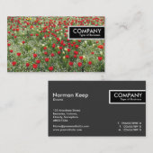 Label aan de rand - Bed van Tulpen (Voorkant / Achterkant)