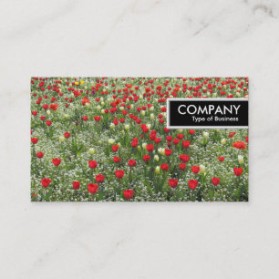 Label aan de rand - Bed van Tulpen