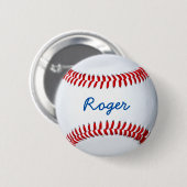 Label Aangepaste naam Baseball Fan personaliseren Ronde Button 5,7 Cm (Voorkant /achterkant)