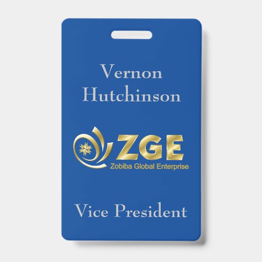 Label Aangepaste naam werknemer Badge (Voorzijde)