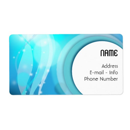Label Abstracte achtergrond (Voorkant)
