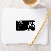 Label Adres Sticker Vintage Retro bloemen 4 (Insitu)
