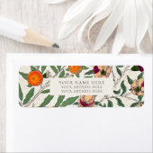 LABEL ADRES TERUGKEER : WILLIAM MORRIS : PLATTELAN (Insitu)