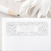 LABEL ADRES TERUGKEER : WILLIAM MORRIS : PLATTELAN (Insitu)