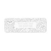 LABEL ADRES TERUGKEER : WILLIAM MORRIS : PLATTELAN (Voorkant)