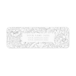 LABEL ADRES TERUGKEER : WILLIAM MORRIS : PLATTELAN