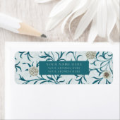 LABEL ADRES TERUGKEER : WILLIAM MORRIS : PLATTELAN (Insitu)