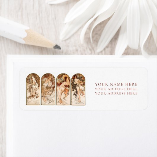 LABEL ADRES TERUGKEREN : ALPHONS MARIA MUCHA (Insitu)