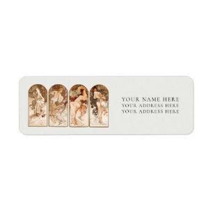 LABEL ADRES TERUGKEREN : ALPHONS MARIA MUCHA