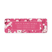 LABEL ADRES TERUGKEREN: BLOSSEN VOOR PINKCHERRY (Voorkant)