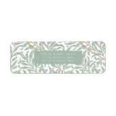 LABEL ADRES TERUGKEREN : WILLIAM MORRIS (Voorkant)