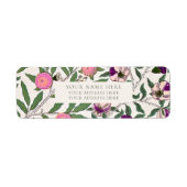 LABEL ADRES TERUGKEREN : WILLIAM MORRIS (Voorkant)