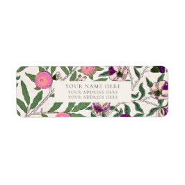 LABEL ADRES TERUGKEREN : WILLIAM MORRIS