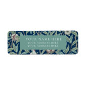 LABEL ADRES TERUGKEREN : WILLIAM MORRIS (Voorkant)