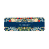 LABEL ADRES TERUGKEREN : WILLIAM MORRIS (Voorkant)