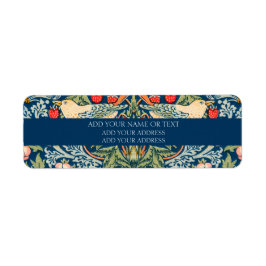 LABEL ADRES TERUGKEREN : WILLIAM MORRIS