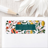 LABEL ADRES TERUGKEREN : WILLIAM MORRIS : APPEL (Insitu)