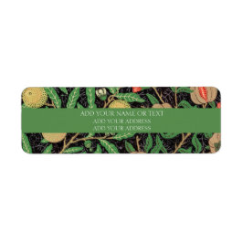 LABEL ADRES TERUGKEREN : WILLIAM MORRIS POMEGRANAT