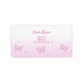 Label Adres - Vlinder (Voorkant)