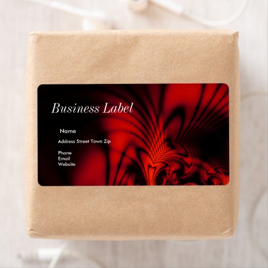 Label Adres Zakelijk Abstract Rood Zwart (Insitu)