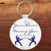 label afschermingstandwielen - blauw sleutelhanger (Voorkant)