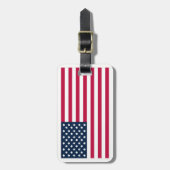 Label Amerikaanse vlag Bagagelabel (Voorkant verticaal)