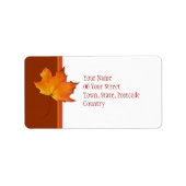 Label aple Leaf-adres (Voorkant)