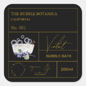 Label Apothekersviolet Bubbelbad (Voorkant)