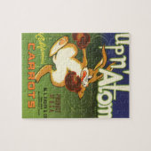 label Art boxing Rabbit, boven op Atom Carrots Legpuzzel (Horizontaal)