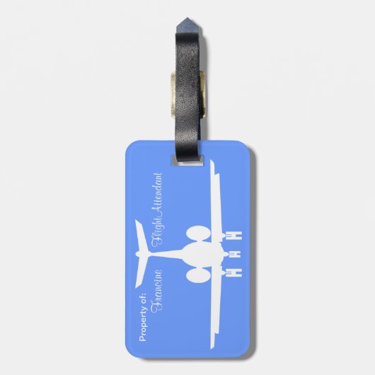  Label "Attendent Luggage Identity" Bagagelabel (Achterkant verticaal)