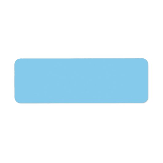Label Baby Blue Return-adres (Voorkant)