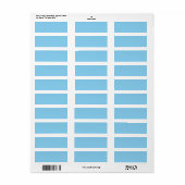 Label Baby Blue Return-adres (Full Sheet)
