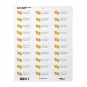 Label Baby shower kleine deelstukken (Full Sheet)