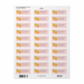 Label Baby shower kleine deelstukken (Full Sheet)