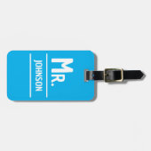 Label BAG - mevrouw <Custom Name> Bagagelabel (Voorkant horizontaal)