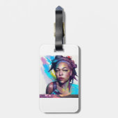 Label bagage 2 bagagelabel (Achterkant verticaal)