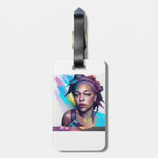 Label bagage 2 bagagelabel (Achterkant verticaal)