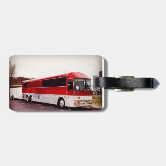 Label bagage voor reisbus bagagelabel (Achterkant horizontaal)
