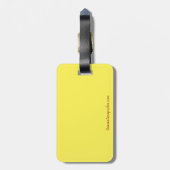 Label bagagepaars bagagelabel (Achterkant verticaal)