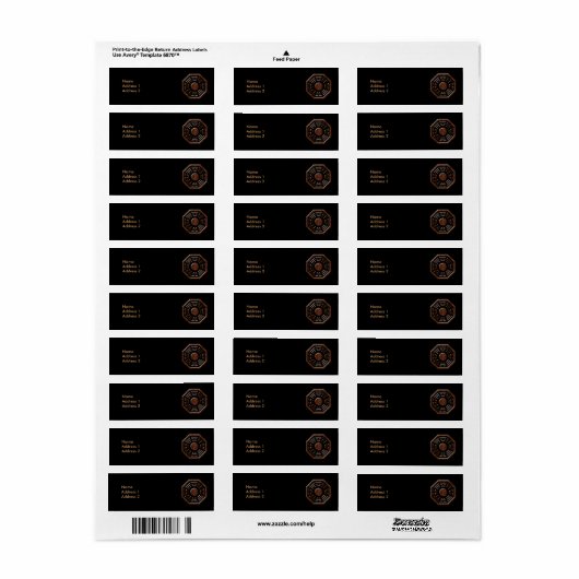 Label Bagua (Full Sheet)