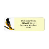  label Baltimore Oriole Bird (Voorkant)