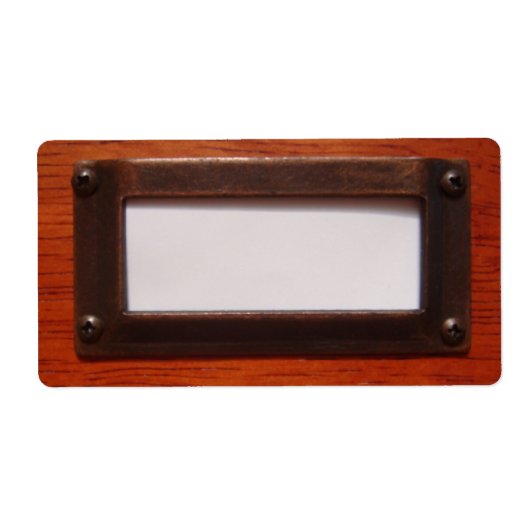 Label bestandskabinet (Voorkant)